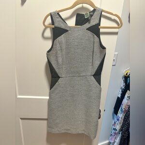 Black grey Neutral Banana Republic Work Dress